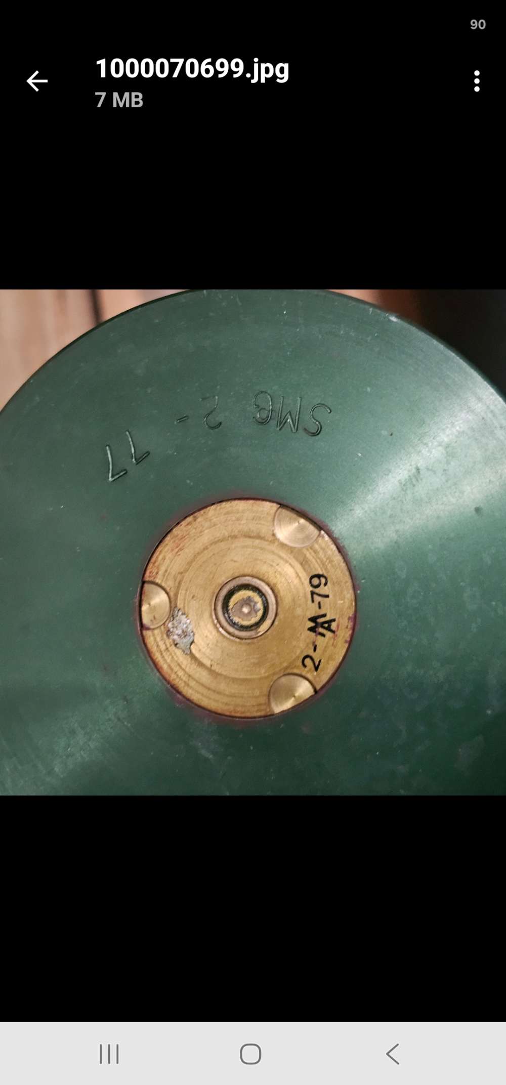 Inert 90mm M517 Cold War Cannon Set 100% All-Matching Crate Brass & Paperwo-img-13