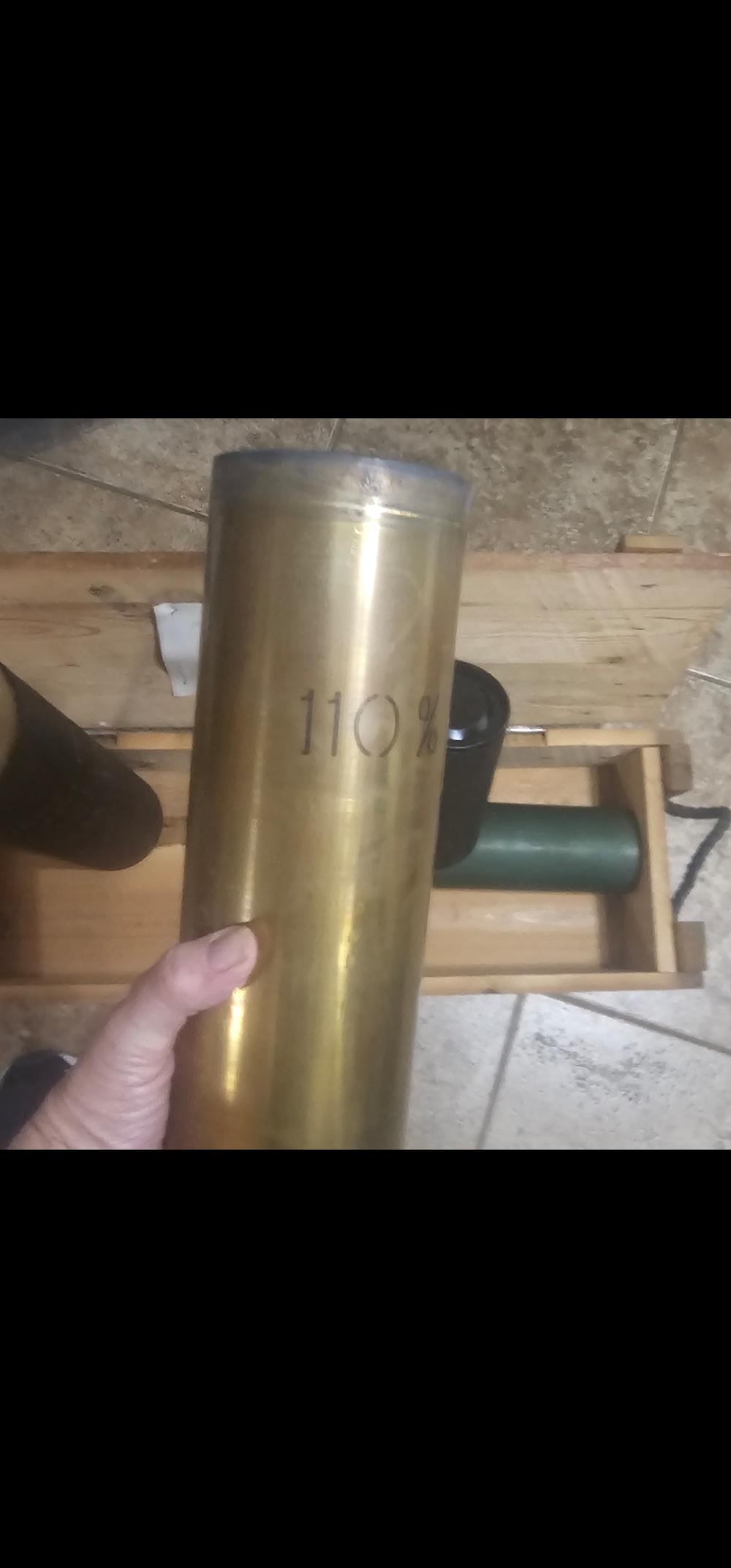 Inert 90mm M517 Cold War Cannon Set 100% All-Matching Crate Brass & Paperwo-img-6