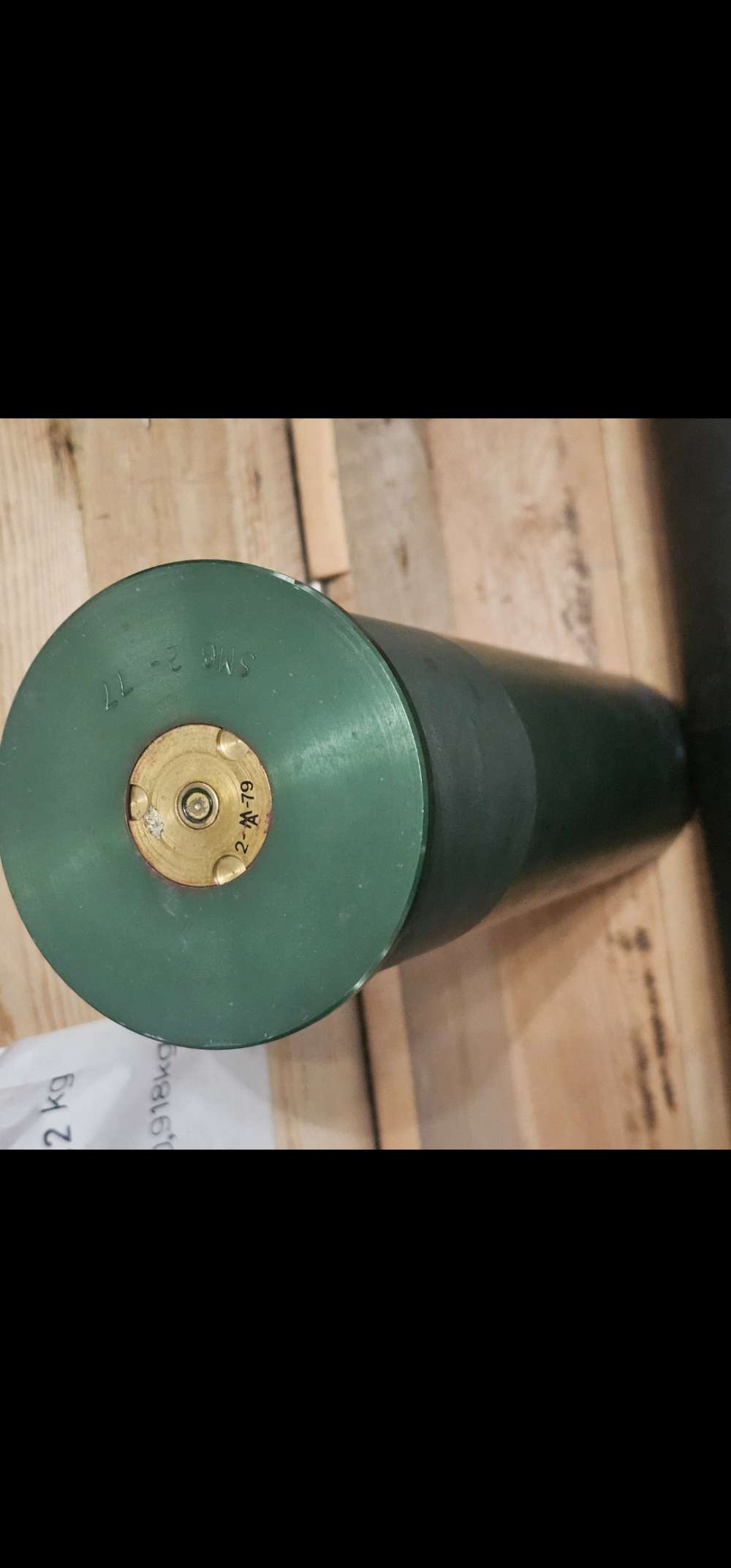 Inert 90mm M517 Cold War Cannon Set 100% All-Matching Crate Brass & Paperwo-img-3