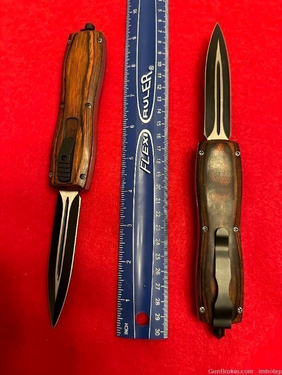 Auto Open Automatic Knife Texas Woody -img-1