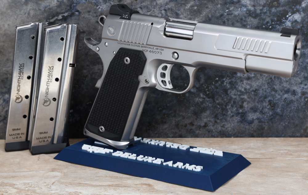 NEW! Nighthawk Custom NHC Envoy IOS Stainless 9mm 5" 1911 10+1 Tritium G10-img-0