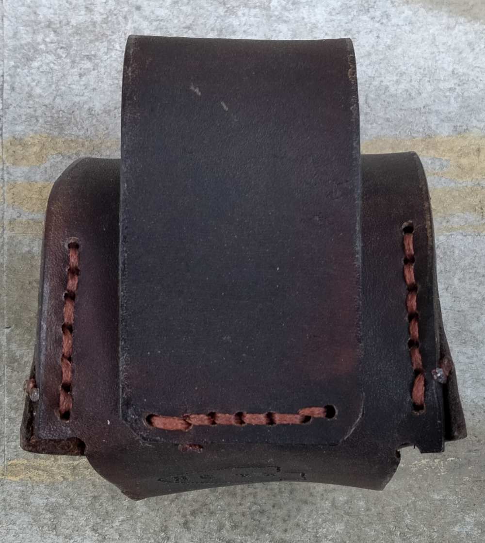 1858 Remington Leather Spare Cylinder Pouch Cowboy Revolver Brown-img-2