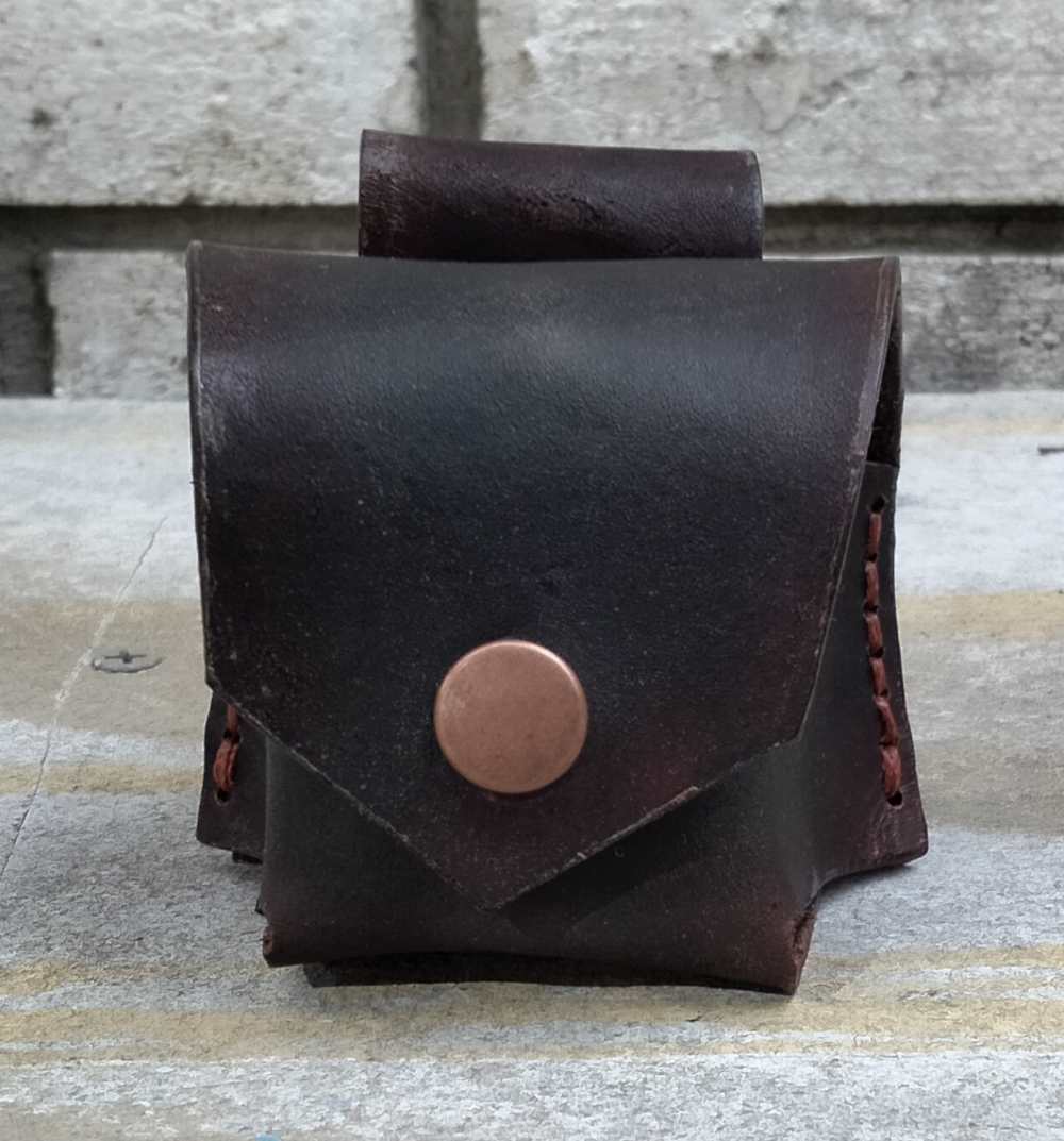1858 Remington Leather Spare Cylinder Pouch Cowboy Revolver Brown-img-1
