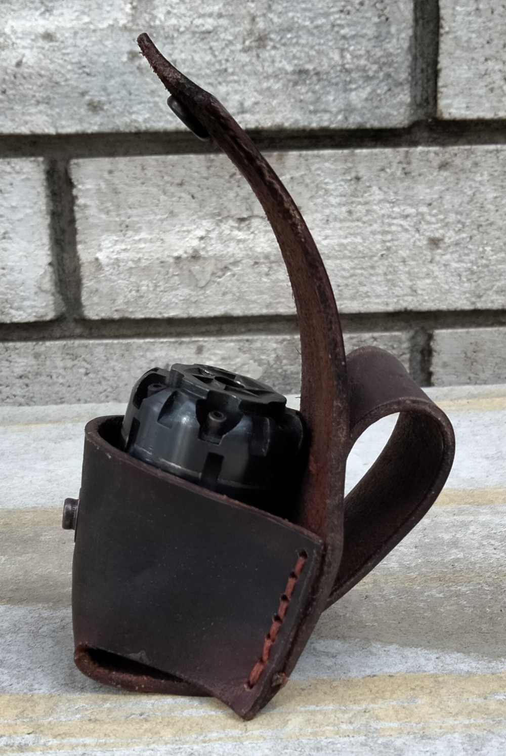 1858 Remington Leather Spare Cylinder Pouch Cowboy Revolver Brown-img-6