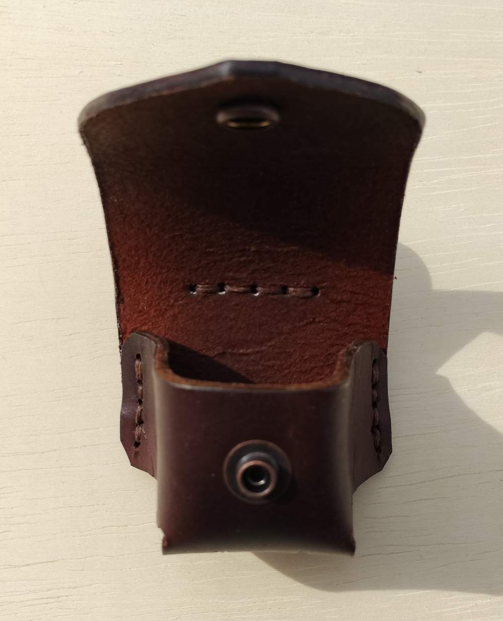 Heritage Rough Rider .22 Leather Spare Cylinder Pouch Cowboy Revolver Brown-img-5