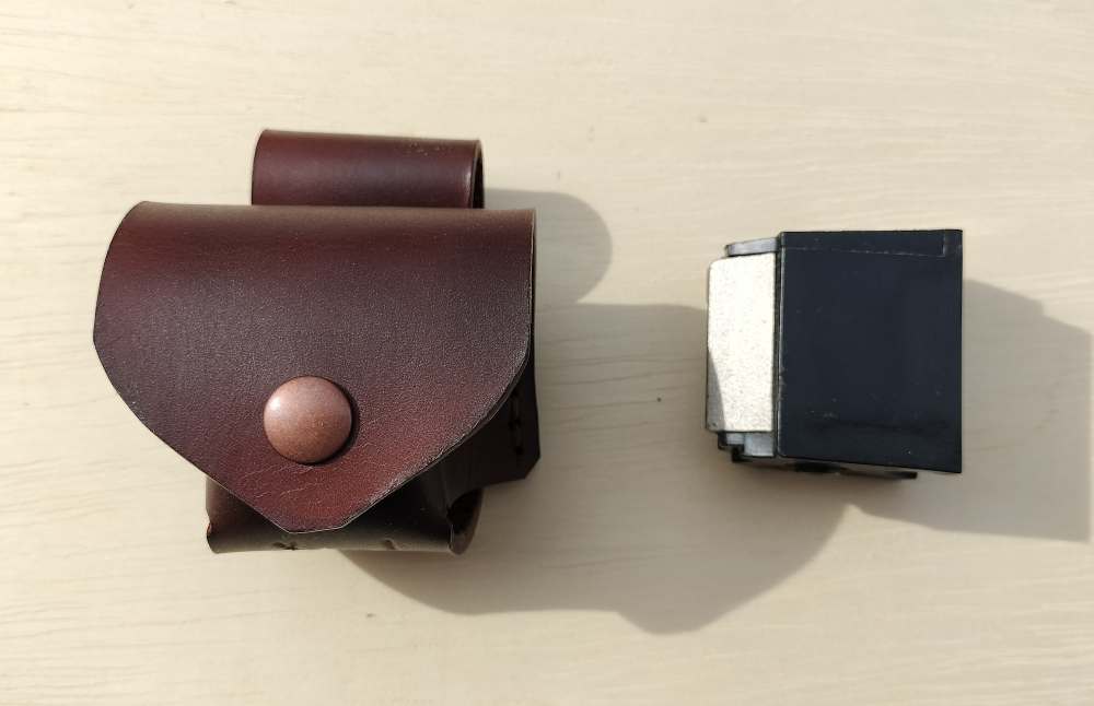 Heritage Rough Rider .22 Leather Spare Cylinder Pouch Cowboy Revolver Brown-img-3