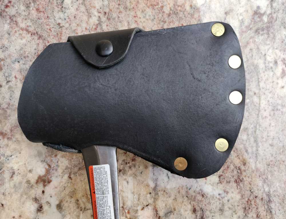 Leather Hatchet Sheath fits Estwing Sportsman's Axe Model E24A-img-4
