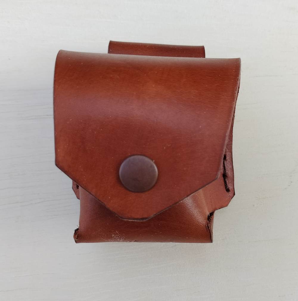 1858 Remington Leather Spare Cylinder Pouch Revolver Golden Brown-img-0