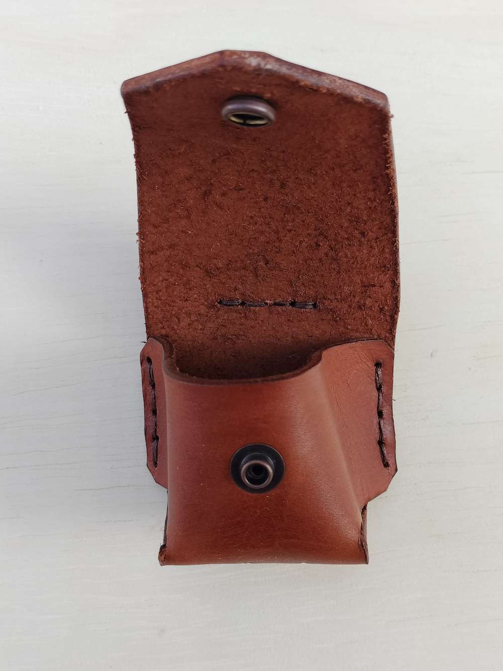 1858 Remington Leather Spare Cylinder Pouch Revolver Golden Brown-img-2