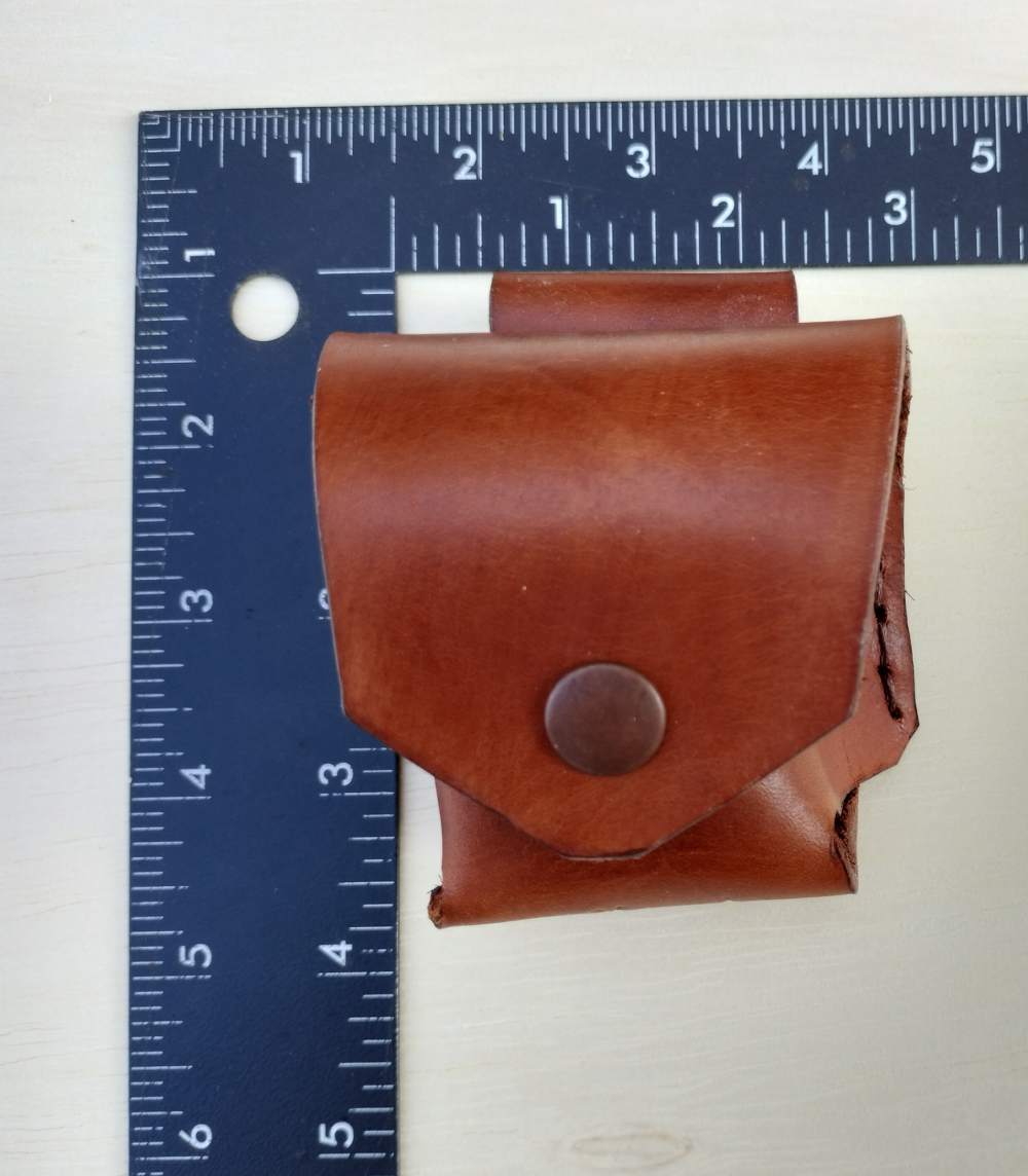 1858 Remington Leather Spare Cylinder Pouch Revolver Golden Brown-img-6