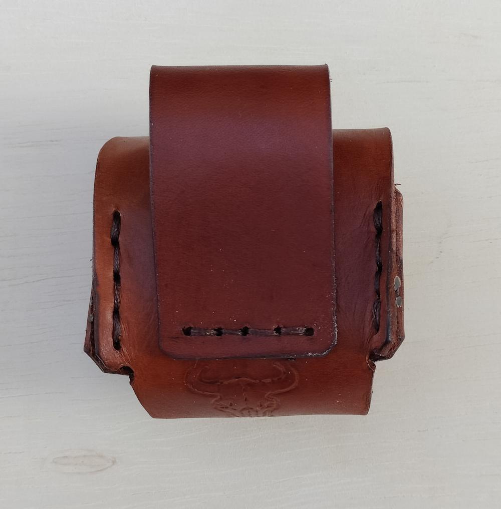 1858 Remington Leather Spare Cylinder Pouch Revolver Golden Brown-img-1