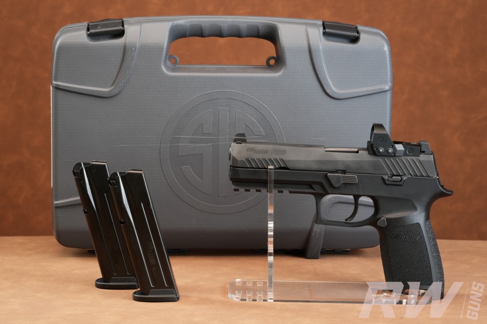SIG SAUER P320 RXP FULL SIZE 9MM ROMEO1PRO OPTIC 2 MAGS & CASE-img-2