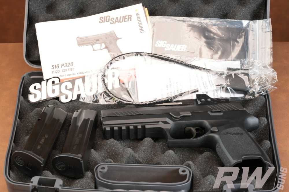 SIG SAUER P320 RXP FULL SIZE 9MM ROMEO1PRO OPTIC 2 MAGS & CASE-img-3