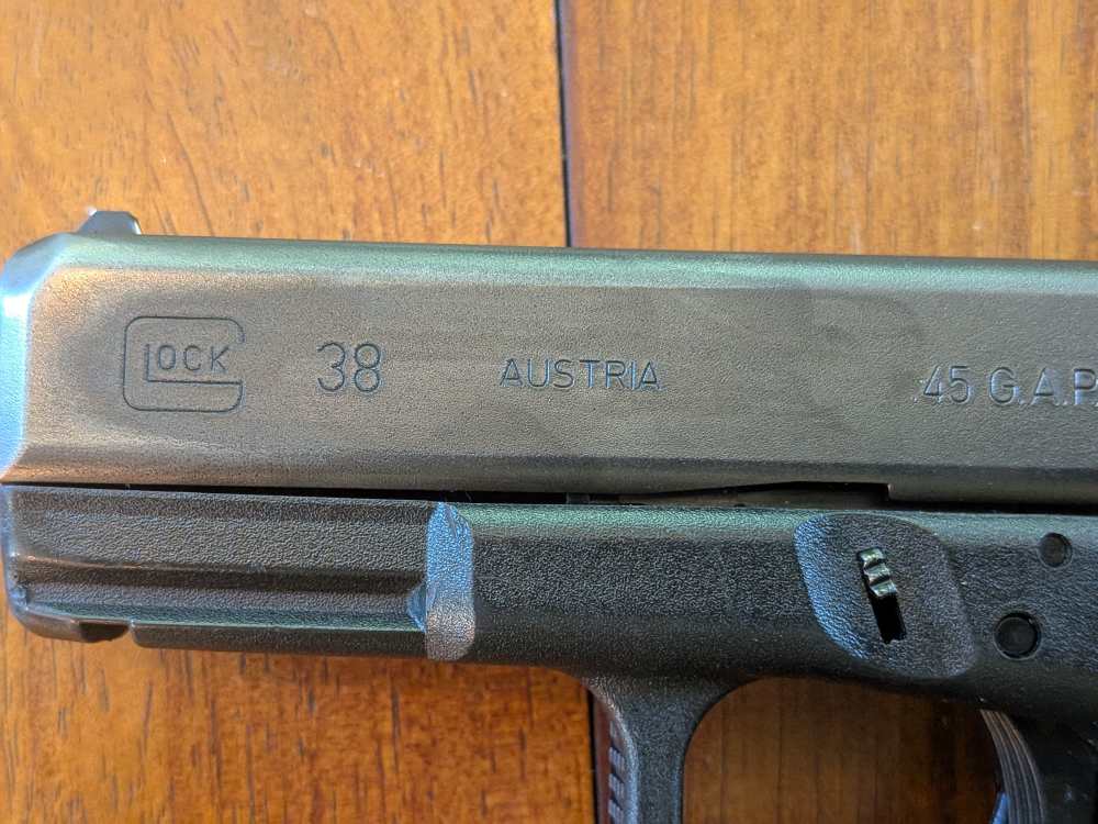 Glock 38 Gen 3 .45 GAP – 2 Mags – Case – 93 Rounds Speer Lawman Ammo-img-5