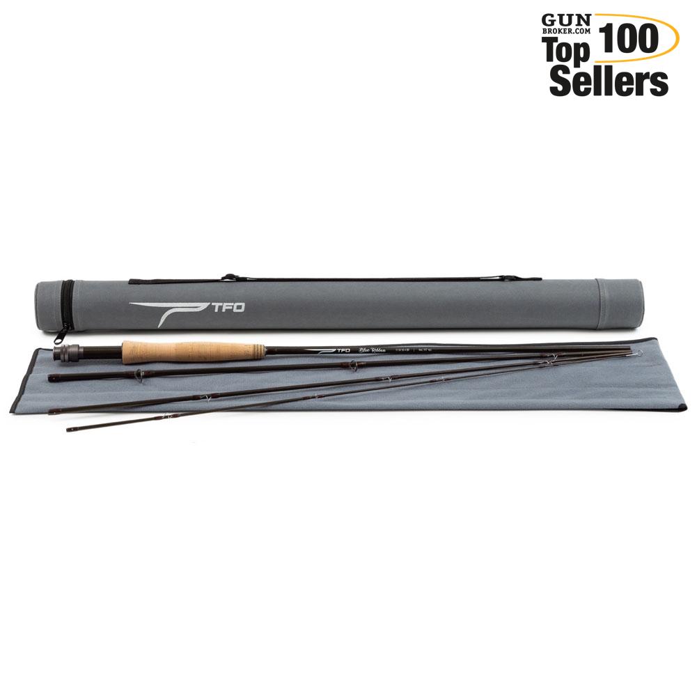 TEMPLE FORK OUTFITTERS Blue Ribbon 7ft 6in 2wt 4pc Fly Rod with Case-img-0