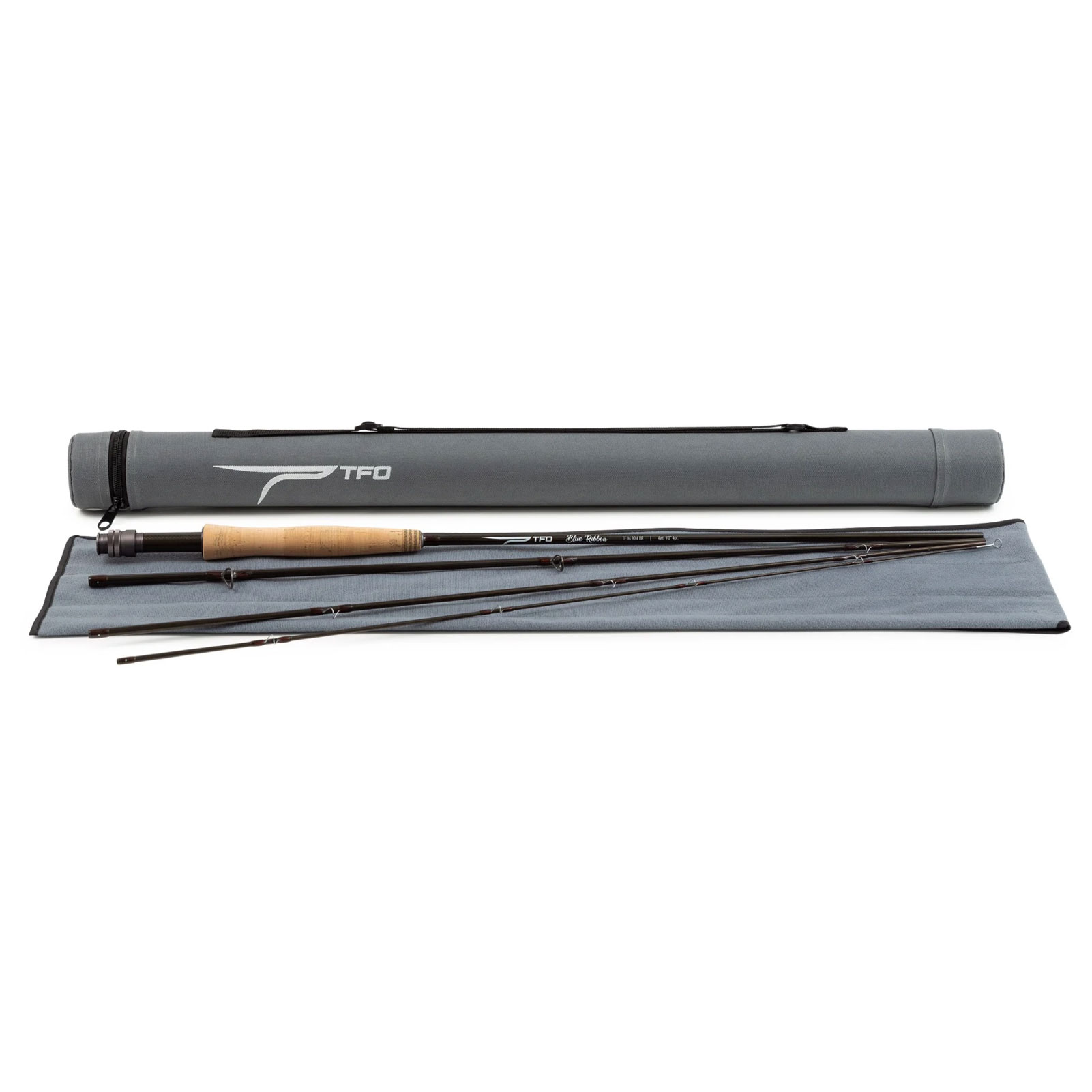TFO Blue Ribbon 4wt 10ft 4pc Fly Rod with Case (TF-04-10-4-BR)-img-2