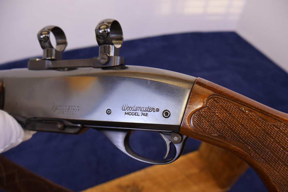 RARE CALIBER VINTAGE REMINGTON MODEL 742 WOODSMASTER 243 WIN SEMI-AUTO-img-2