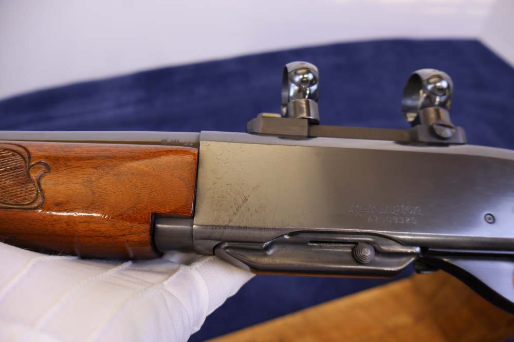 RARE CALIBER VINTAGE REMINGTON MODEL 742 WOODSMASTER 243 WIN SEMI-AUTO-img-3