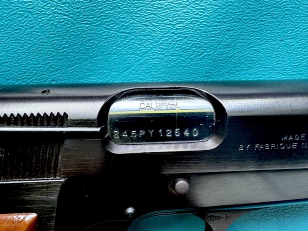 Stunning 1982 Browning Hi-Power 9mm Belgium Made, Target Sights,Custom Case-img-13