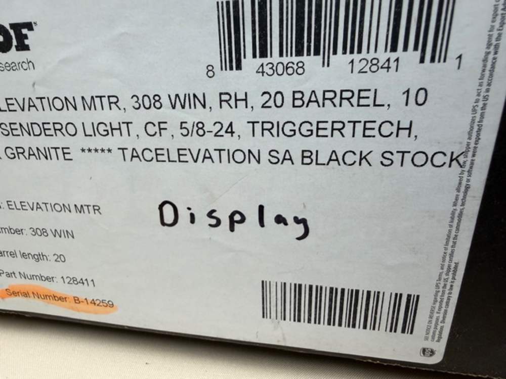 Proof Research Elevation MTR 308 Win 20" NIB-img-9