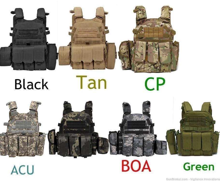 Modular Plate Carrier Tactical Vest Body Armor-img-0