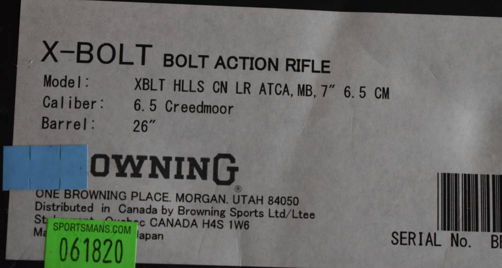 Browning X Bolt, Hells Canyon 6.5 Creedmore-img-2