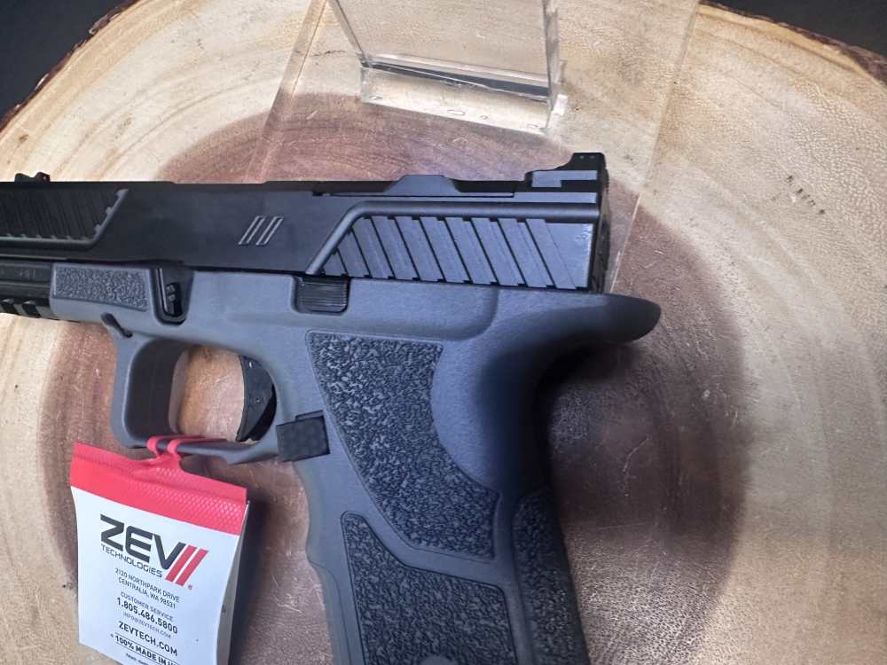 NEW! Zev Technologies OZ9C-X-CPT-COM-G Gray 9mm Takes Glock Mags LAYAWAY-img-11