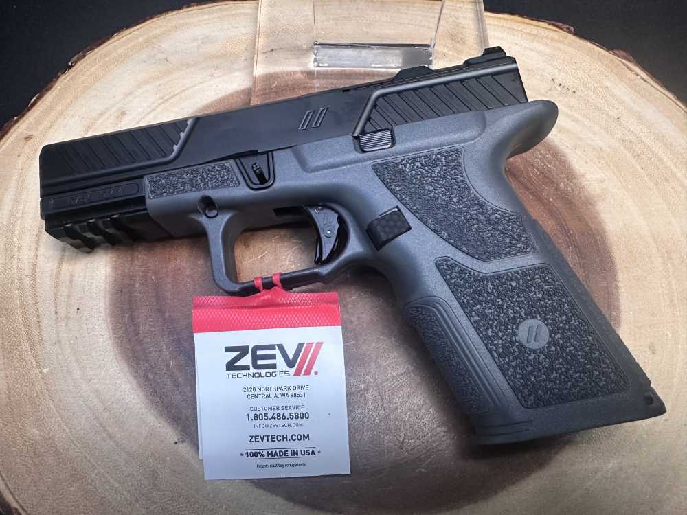 NEW! Zev Technologies OZ9C-X-CPT-COM-G Gray 9mm Takes Glock Mags LAYAWAY-img-9