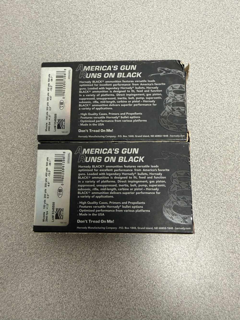 40 Rounds of Hornady Black, 6MM Creedmoor, BTHP, 105 GR, 2960 fps-img-1