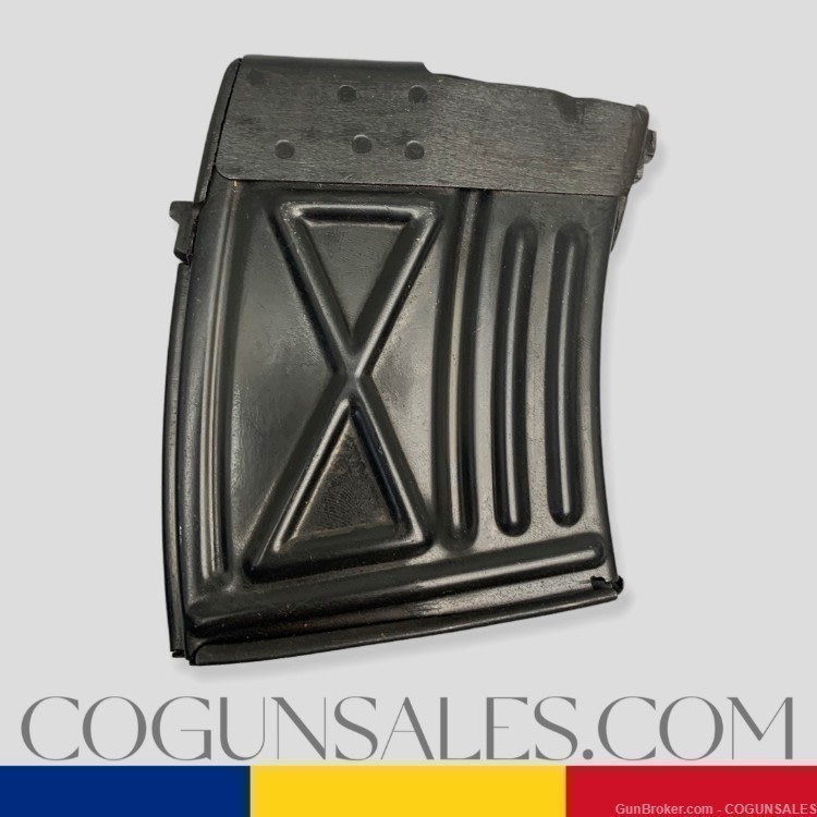 Mag Romanian PSL54 Original CUGIR Factory Steel Magazine 10 Round 7.62x54R -img-0