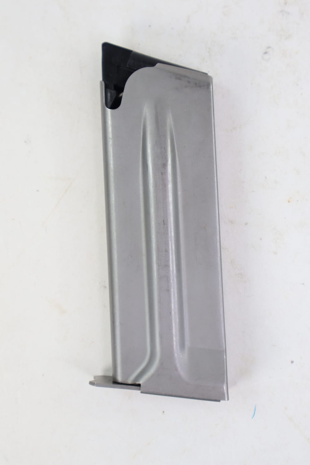 Rare Very Nice Wildey .45 Win Mag Magazine Stainless W/ Black Follower -img-0