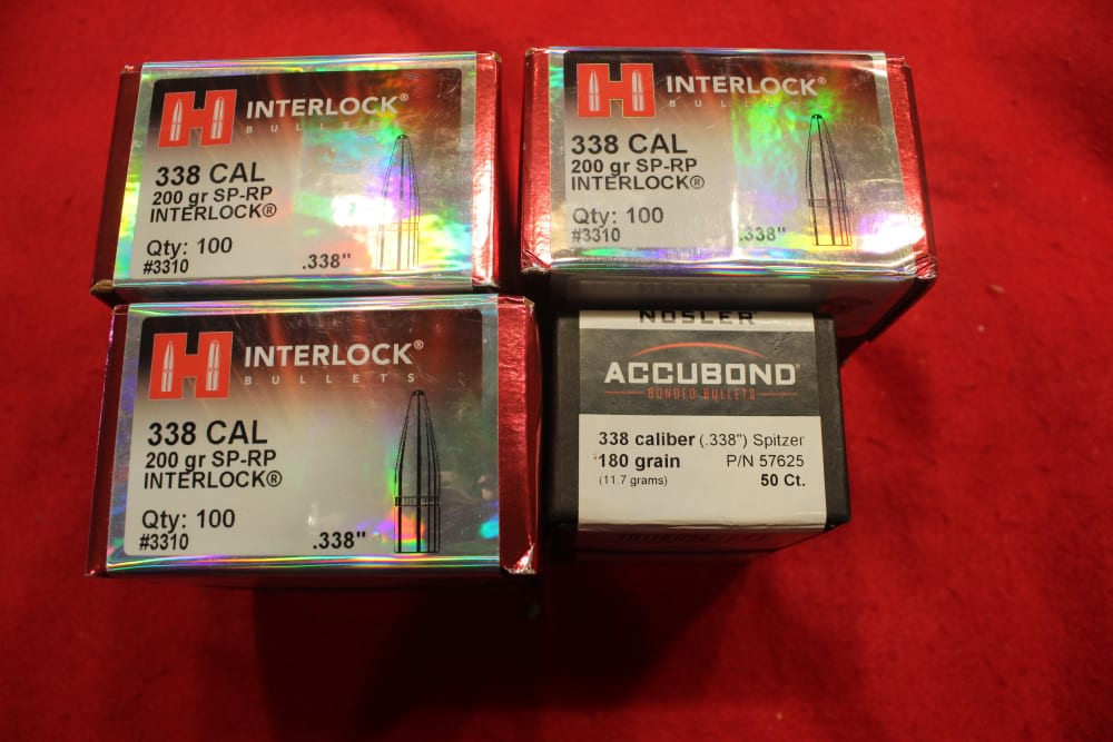 Large lot of .338 Bullets Hornady and Nosler-img-1