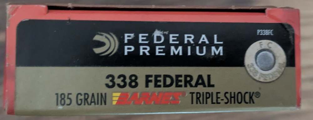 200 Rounds of Federal Premium 338 Federal 185gr Barnes Triple Shock ammo-img-1