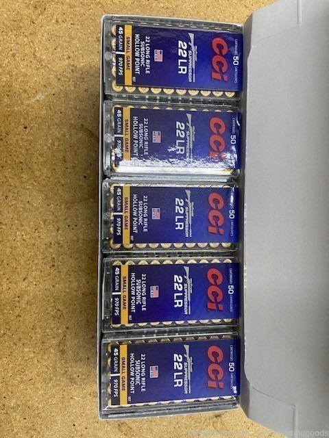 2500 round case of CCI Subsonic .22LR!-img-2