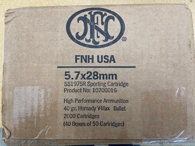 FN 5.7X28, 2000 Round case!-img-0