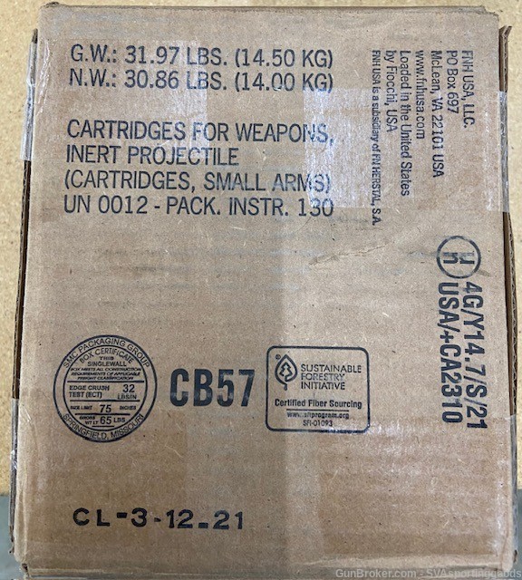FN 5.7X28, 2000 Round case!-img-1