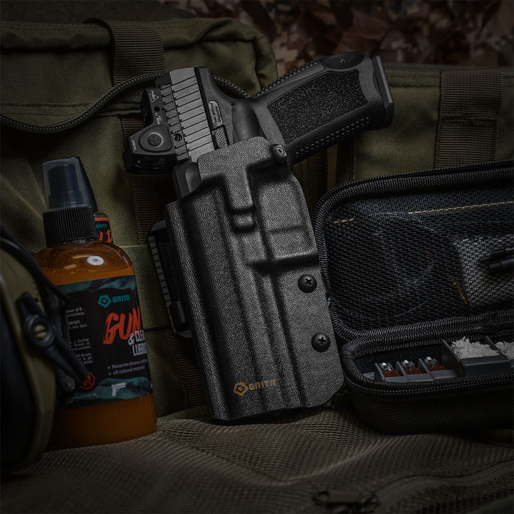 GRITR OWB Kydex Left Hand Pistol Holster Fits Canik TP9/METE/RIVAL Series-img-5
