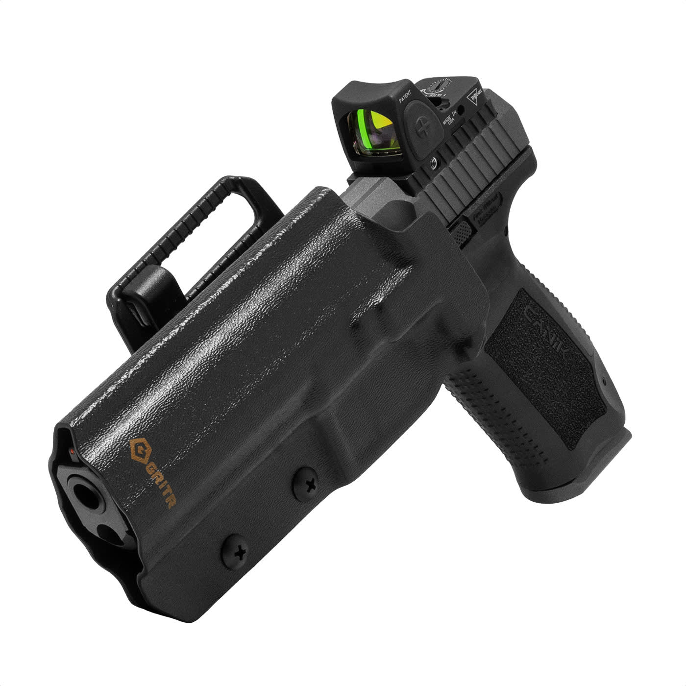 GRITR OWB Kydex Left Hand Pistol Holster Fits Canik TP9/METE/RIVAL Series-img-1