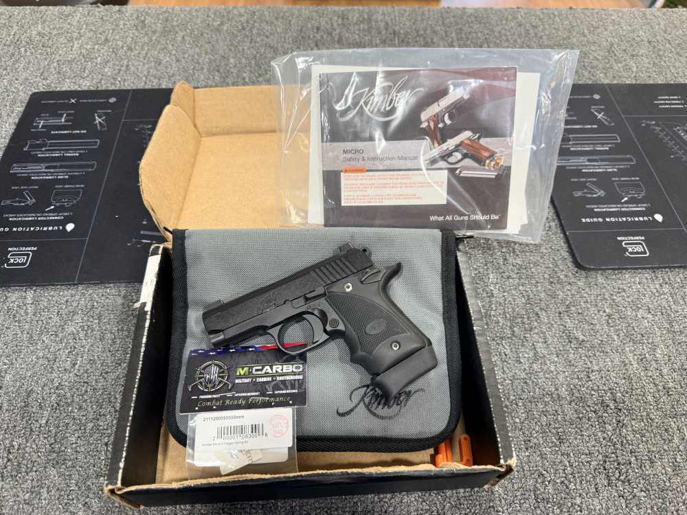 Kimber Micro 9 Nightfall 9mm 3.15" TruGlo TFX Pro Sights Hogue Grips Trigge-img-0