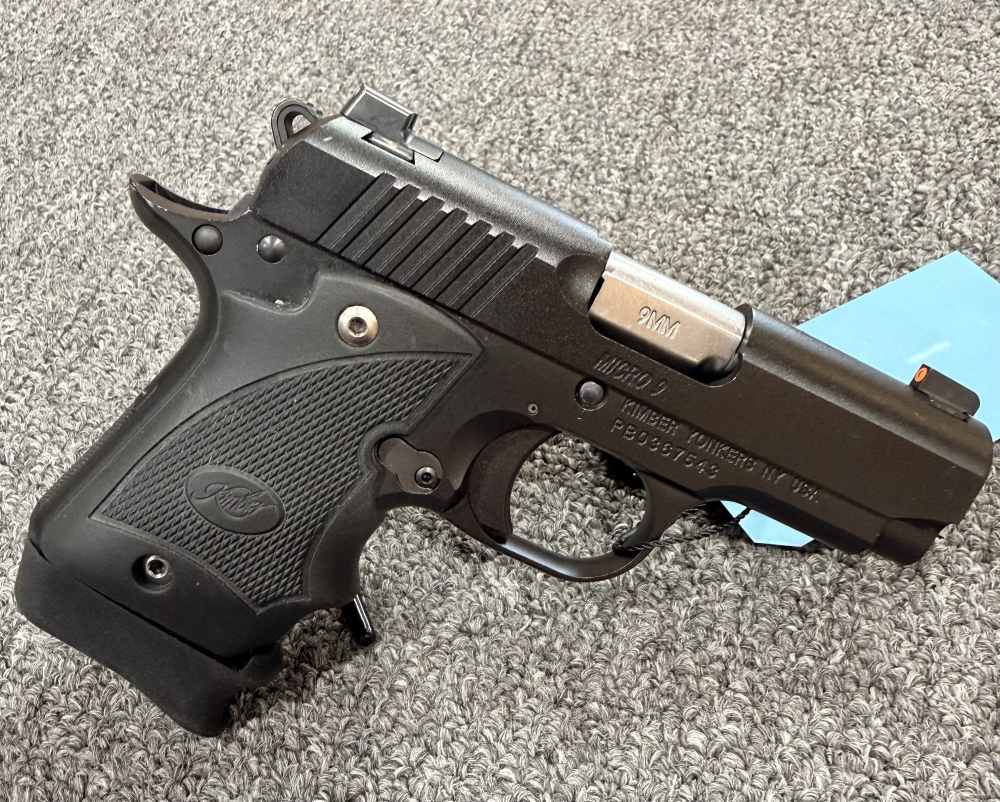 Kimber Micro 9 Nightfall 9mm 3.15" TruGlo TFX Pro Sights Hogue Grips Trigge-img-1