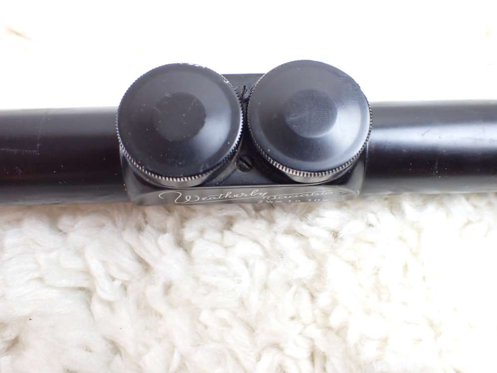 Weatherby Variable 2.75x10 Scope Crosshair Reticle Mfg Germany 1950's-img-3