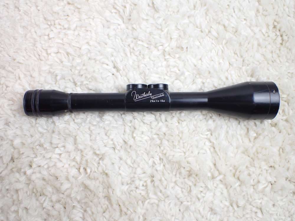 Weatherby Variable 2.75x10 Scope Crosshair Reticle Mfg Germany 1950's-img-0