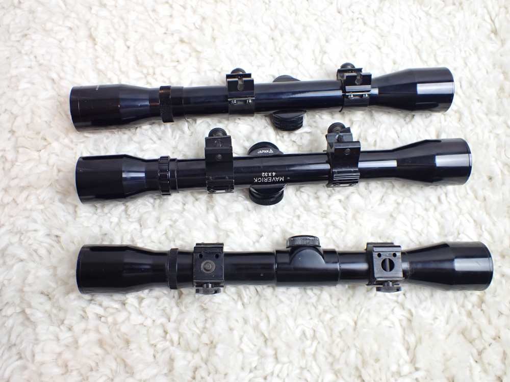 Lot of 3 Vintage 4x32 Scopes Crosshair Reticles Made in Japan-img-4