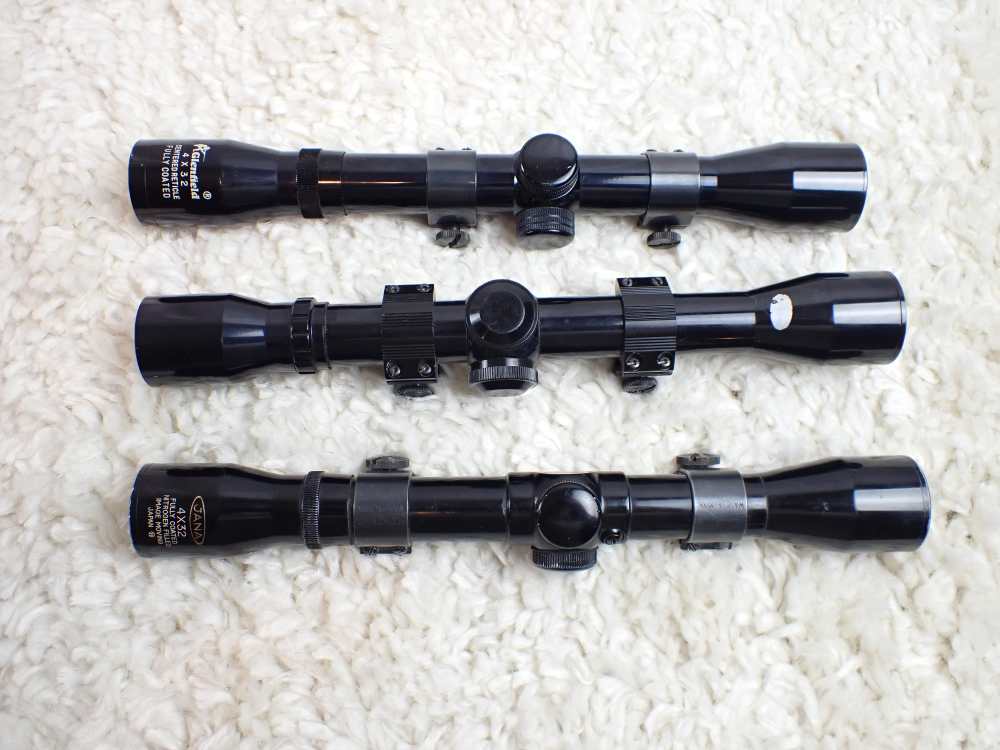 Lot of 3 Vintage 4x32 Scopes Crosshair Reticles Made in Japan-img-2
