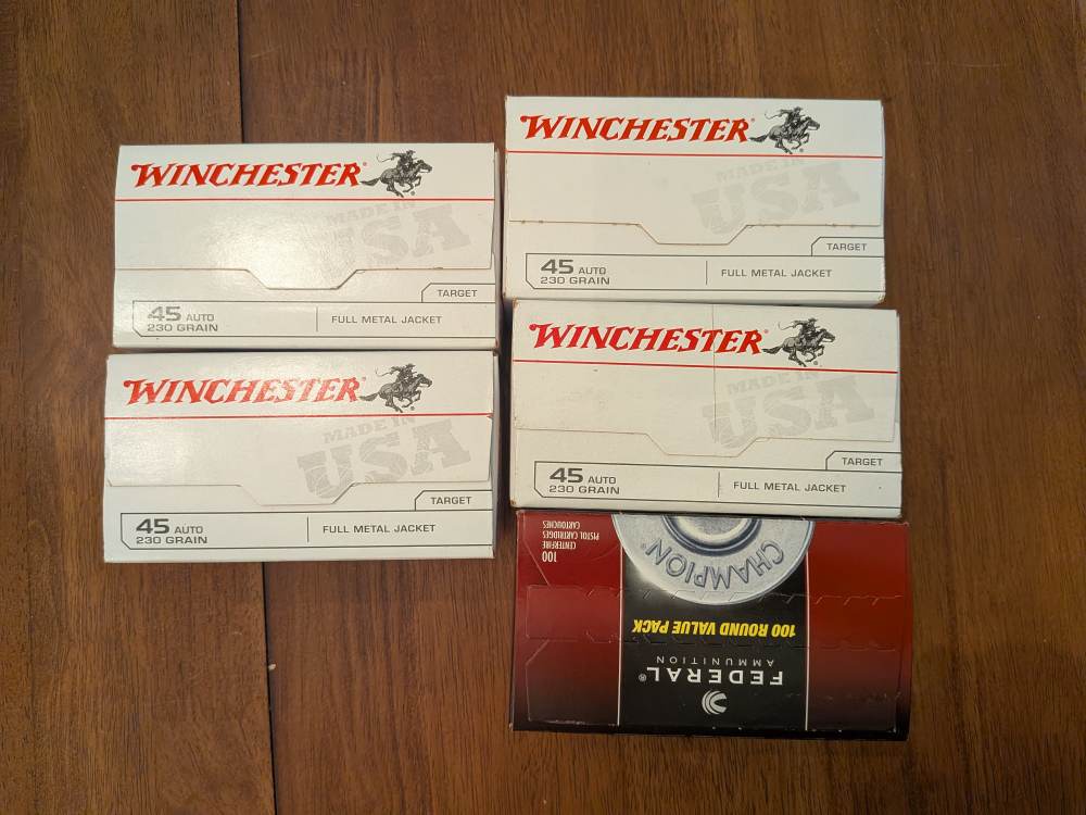 .45 ACP 500 Rounds – Winchester & Federal 230gr FMJ -img-5