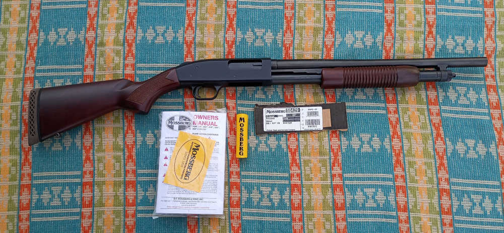 Mossberg 500 Persuader Retrograde 12 Ga Pump Action Shotgun 18" Wood -img-0