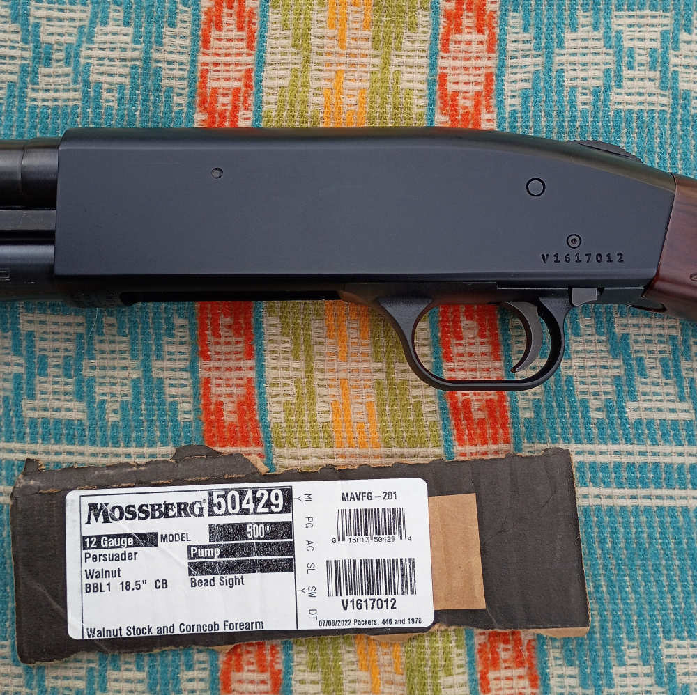 Mossberg 500 Persuader Retrograde 12 Ga Pump Action Shotgun 18" Wood -img-10