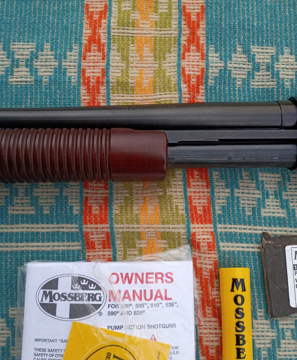 Mossberg 500 Persuader Retrograde 12 Ga Pump Action Shotgun 18" Wood -img-9