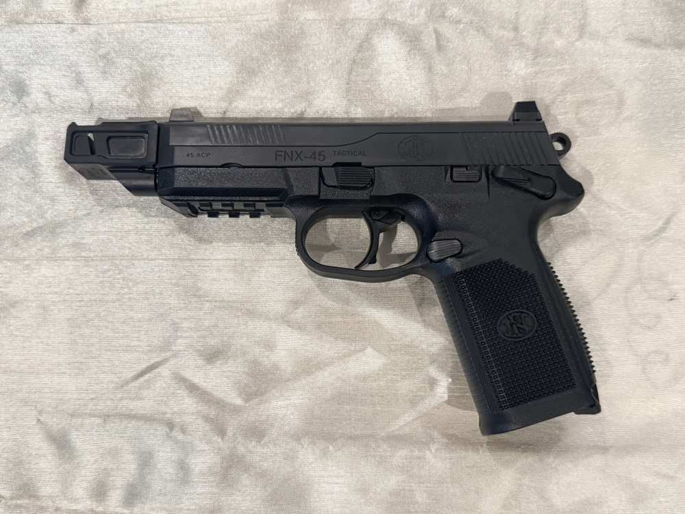 FN FNX-45 Tactical .45 ACP - Apex MRAT Compensator - Under 500 Rounds-img-1