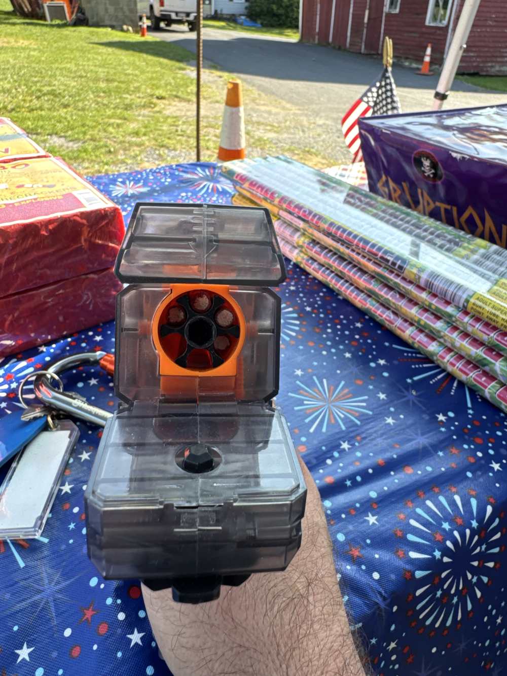 POP POP SNAPS THUNDER TOY GUN SHOOT LARGE SNAPPER 50'-75' FULL AUTO FUN-img-4